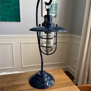 Nautical Blue Lantern Table Lamp
